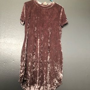 Wet Seal Pink Velvet dress